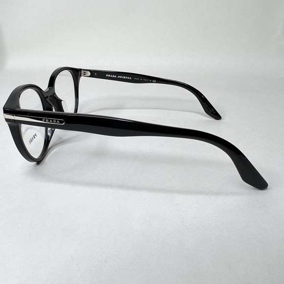 Prada Eyeglasses VPR 07T-F 1AB-101 Black Unisex Frame 52-19-140MM ITALY H3772 - Picture 2 of 7